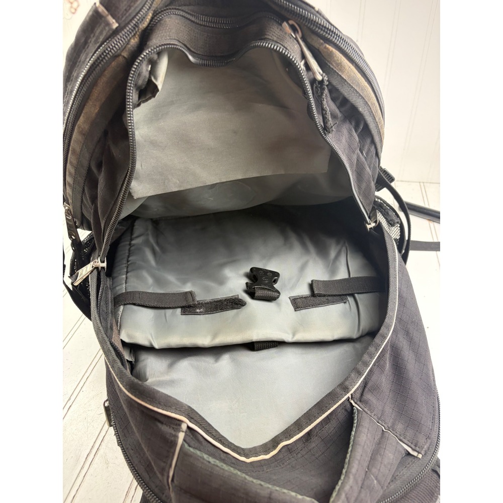 High Sierra Swerve Laptop Black Multi Compartment School Travel Backpack Bag - Picture 9 of 14